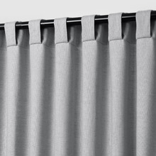 Cassian Linen Blend Light Filtering Concealed Tab Top Curtains (Set of 2)